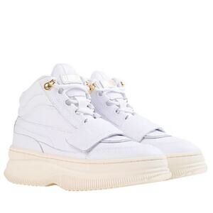 Puma Women’s Deva Boot Shoes White High Top Sneakers S-280 Sz 8.5